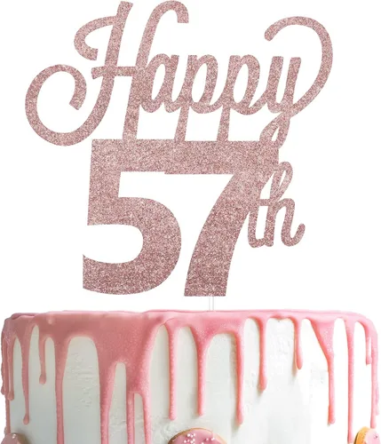 Vista 94 de LINGTEER - Decoración para pastel con texto "Happy Birthday 100", color negro