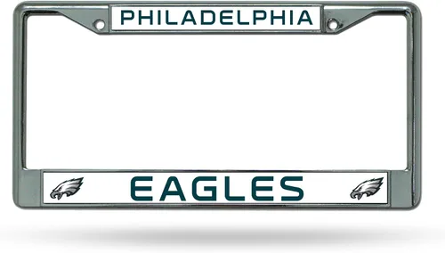 Vista 10 de Rico Industries NFL Football Premium 12" x 6" Chrome Frame with Plastic Inserts - Car/Truck/SUV Automobile Accessory