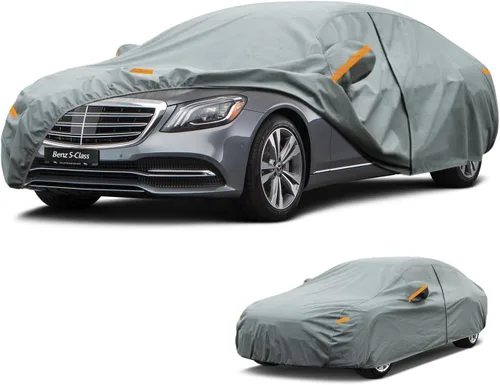 Vista 229 de Kayme Funda de Coche de Servicio Pesado Impermeable para Todo Tipo de Clima, Ajuste Personalizado para Tesla Model S, Cubierta Exterior Completa