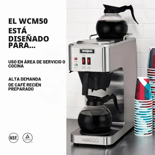 Vista 2 de Waring Café Deco - Cafetera para verter sobre café con se adapta a