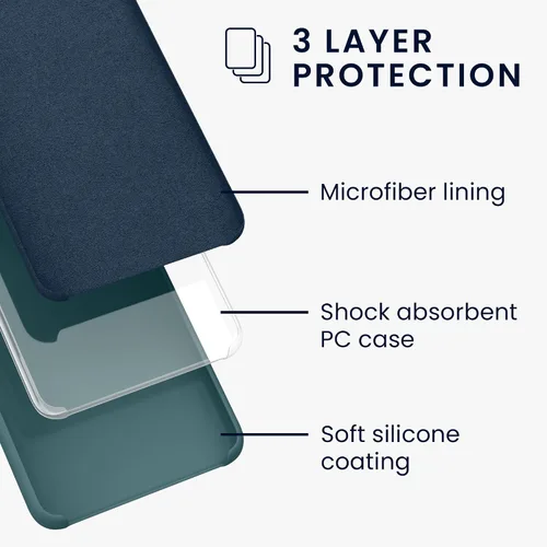 Vista 2 de kwmobile Funda de silicona TPU compatible con Apple iPod Touch 6G / 7G (6ª y 7ª generación) - Funda protectora suave y flexible - Arctic Night