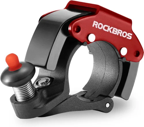 Vista 11 de ROCKBROS Campanas de bicicleta Campanas MTB ocultas Campanas de bicicleta para manillares de 22.2mm, más de 100dB, timbre de sonido claro y largo