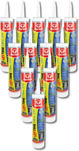 Vista 22 de Red Devil 077020 Lifetime Sellador de látex acrílico elastomérico ultra premium, 10.1 onzas, almendra, paquete de 1