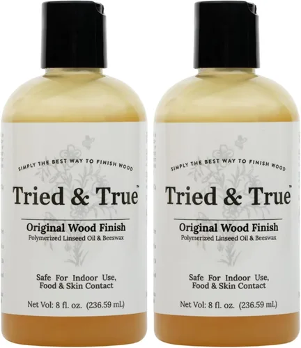 Vista 4 de Tried & True Acabado de madera original, 8 oz. - Mezcla de aceite de linaza y cera de abeja, ideal para toda carpintería, durabilidad duradera