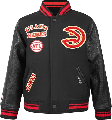 Vista 8 de Pro Standard Chaqueta Varsity clásica retro de la NBA para niños grandes