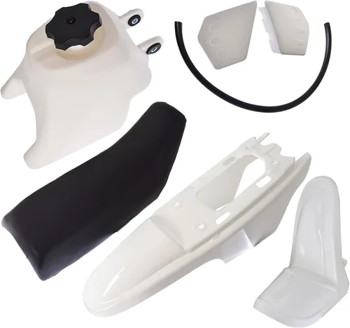 Vista 7 de Reemplazo del kit de plástico de carenado de guardabarros de motocicleta blanco para Yamaha PW50 PY50 Replacement for PW50 PY50