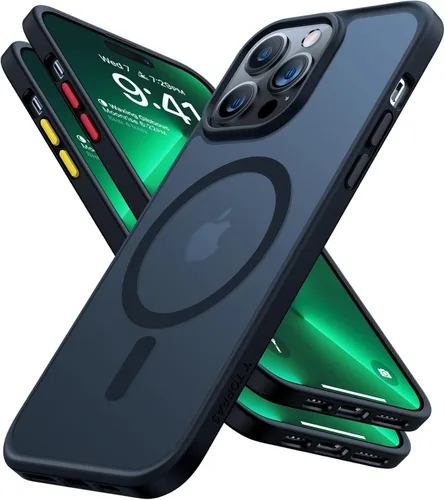 Vista 8 de TORRAS Magnetic Guardian - Funda diseñada para iPhone 14 Pro Max [probada en caídas de grado militar] [compatible con MagSafe] Funda delgada