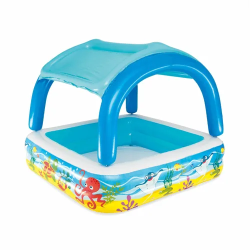 Vista 5 de Bestway Piscina Hinchable Infantil Techo Desmontable 140x140x114 cm +2 Años Jardin 52192