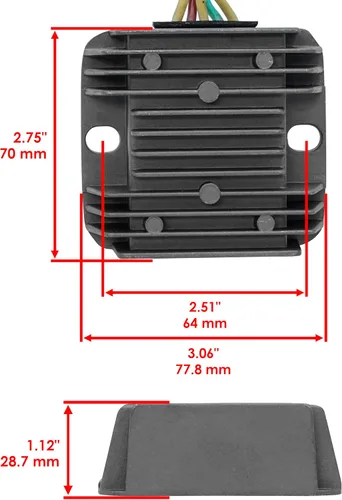 Vista 3 de Caltric Estator, regulador y junta compatible con Honda Trx300 Trx-300 Fourtrax 300 1993-2000
