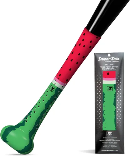 Vista 7 de SNIPER SKIN Baseball & Softball Bat Grip - Replacement Bat Grip Wrap - Easy Install, Strong, Waterproof, Tacked for Performance Negro