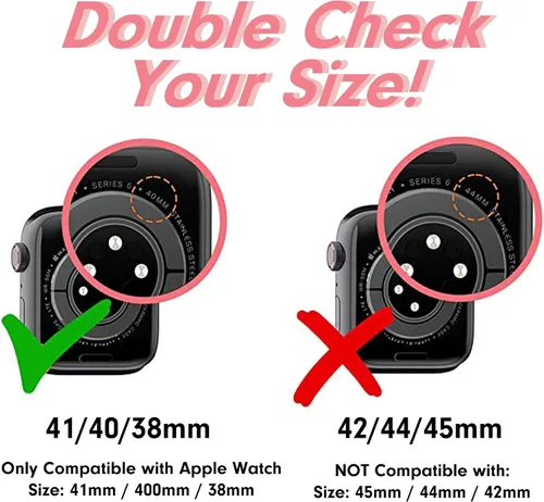 Vista 5 de Sonix x Sanrio Apple Watch Cover Estuche Protector de Goma para Apple Watch Estuche de Parachoques Se Ajusta a 38mm/40mm/41mm Chococat