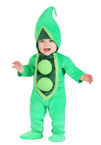 Vista 3 de Disfraz Infantil de Vaina de Guisante Multicolor