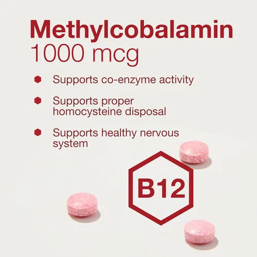 Vista 4 de PROTOCOL FOR LIFE BALANCE Metil B12 1,000mcg - Vitamina B12 para el metabolismo de la homocisteína - Apoya la salud del cerebro y la salud