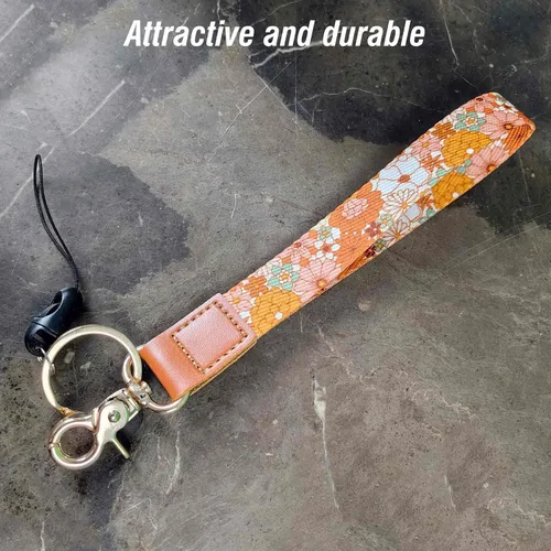 Vista 3 de Insaizom Llavero con cordón de muñeca estético hippie, lindo y bohemio para mujer