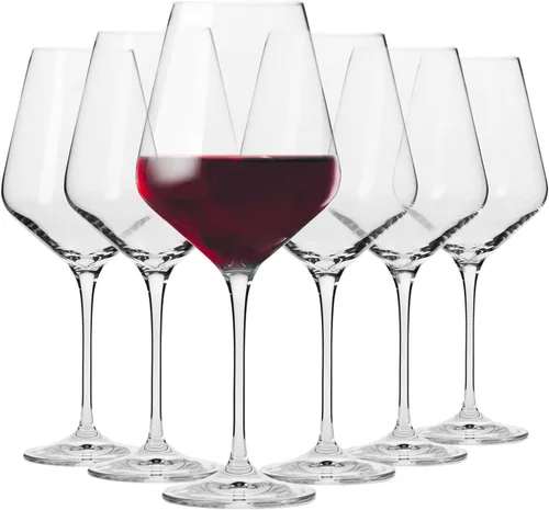Vista 10 de Krosno - Copas de vino tinto de 4 piezas, 18.6 onzas, colección vanguardista