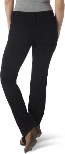 Vista 2 de Wrangler Western - Jeans elásticos de tiro medio para mujer, Azul