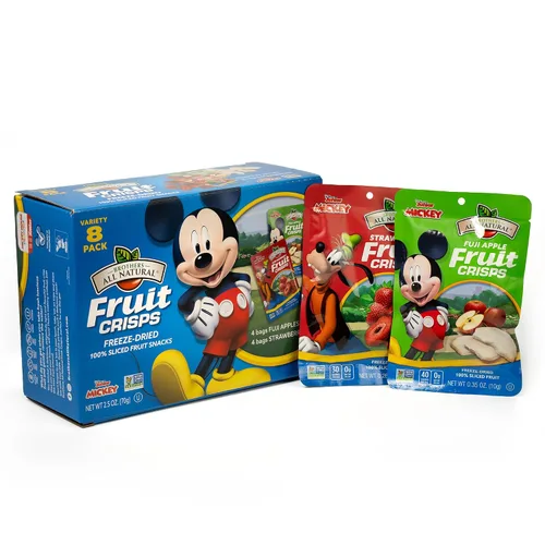 Vista 6 de Brothers All Natural Disney - Chips de fruta liofilizada, manzana Fuji, 0.35 onzas (paquete de 12), hechas con 100% fruta, sin gluten, sin soja
