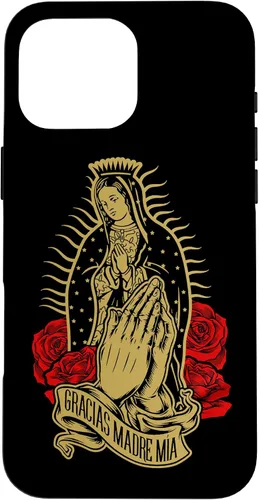 Vista 19 de Our Lady Virgen De Guadalupe Virgen Mary Gracias Madre Mía - Carcasa para iPhone 17