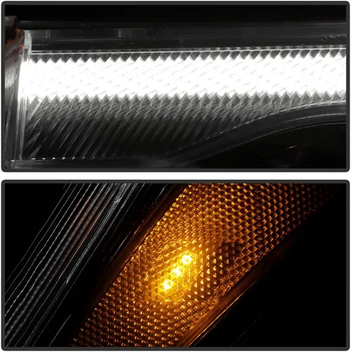 Vista 7 de KEEKPO - Para 2017 2018 2019 GMC Acadia Factory halógeno w/LED DRL faro delantero negro reemplazo lado izquierdo del conductor