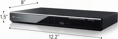 Vista 8 de Panasonic Reproductor de DVD con Sonido Dolby Digital, escala de HD 1080p para DVD, conexiones HDMI y USB - DVD-S700 (Negro)