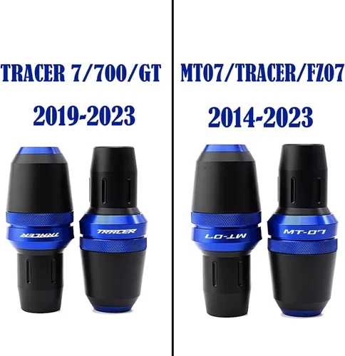 Vista 4 de Marcos protectores para Yamaha MT07 Tracer 7 700 GT MT-07 Tracer FZ07 2014-2021 2022 2023 TRACER7 TRACER700 Marco de motocicleta Sliders Protector