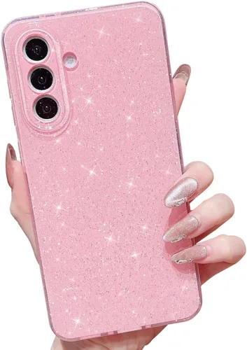 Vista 21 de MINSCOSE Funda compatible con Samsung Galaxy A14 5G, bonita funda delgada con purpurina fina, a prueba de golpes, de TPU para mujeres y niñas