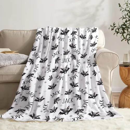 Vista 51 de Manta de Halloween para bebé, diseño de calabaza, fantasma, telaraña, súper suave, manta acogedora para recién nacido, manta de recepción para bebé