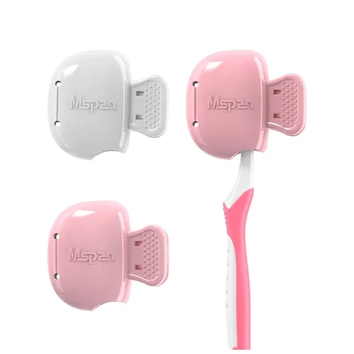 Vista 8 de Mspan Toothbrush Protector Clip Pod: Tooth Brush Head Pods Compatible with Oral-B Philips Colgate for Manual & Electric Toothbrush - 2 Packs