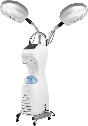 Vista 14 de Vaporizador profesional para peluquería para uso en el hogar, 110 V con capucha y temporizador de 0 a 99 minutos, altura ajustable, 4 niveles