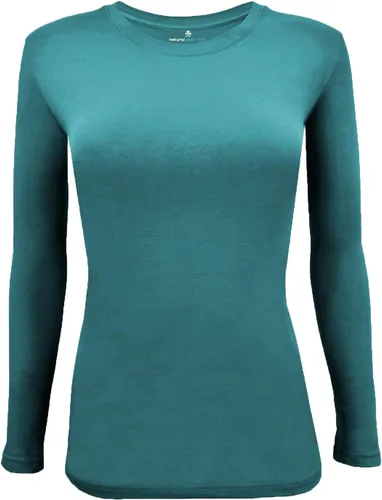 Vista 94 de Natural Uniforms Camiseta Under Scrub para mujer, cuello redondo, manga larga, paquete de 3, paquete múltiple de 3