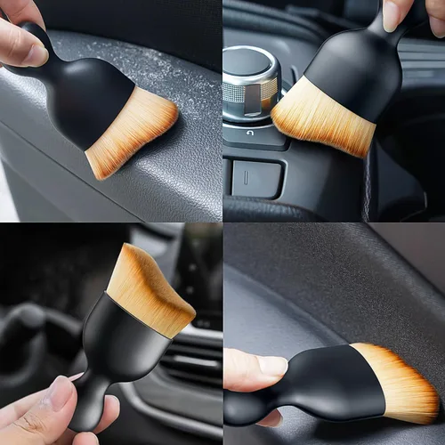 Vista 5 de Cepillo para detalles del interior del automóvil, cepillo para hendiduras, tablero de salpicadero, ventilación de aire acondicionado, accesorios