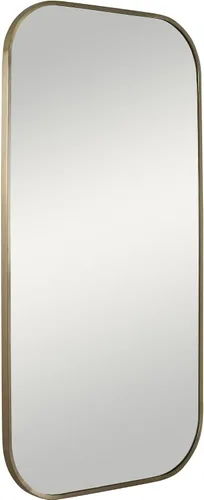 Vista 5 de Uttermost TAFT Espejo de pared rectangular de latón antiguo chapado de 21 x 41 pulgadas