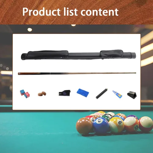 Vista 8 de Tacos de billar profesionales 3/4 Split Estructura Avanzada Entry-Level Billiard Taco 10MM Negro Ocho Billar con Caja (Color: 1)