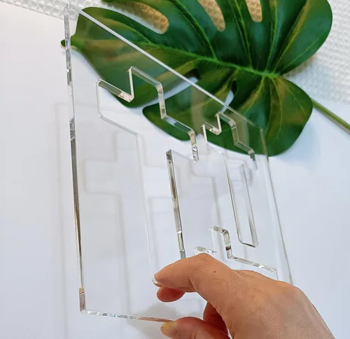 Vista 4 de Plantilla de enrutador de cruces, plantilla de enrutador acrílico con incrustaciones cruzadas, plantilla de cinta, plantilla de carpintería