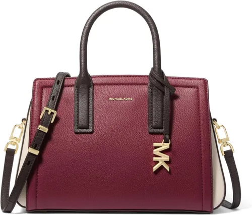 Vista 32 de Michael Kors - Laila, bolso pequeño para mujer Herrajes dorados/vainilla/bellota