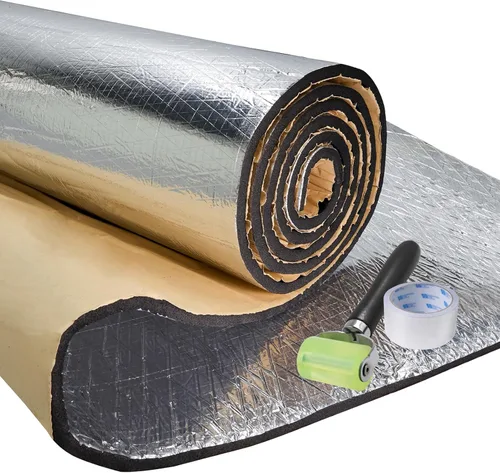 Vista 14 de Alfombrilla de aislamiento de calor y sonido para barco y auto, 10mm, 52 pies cuadrados, espuma cerrada de 390 mil, material de aislamiento térmico