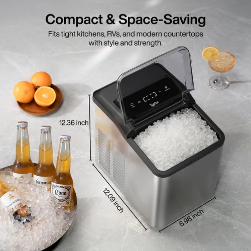 Vista 10 de Typhur Nugget - Máquina de hielo para encimera, bomba autolimpiante, 35 lb