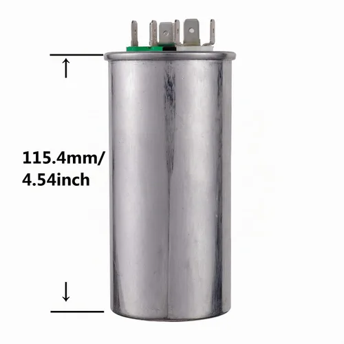 Vista 3 de BOJACK 60+7.5 uF 60/7.5 MFD ±6% 370/440 V AC CBB65 Condensador de arranque circular de doble ejecución para funcionamiento del motor de CA