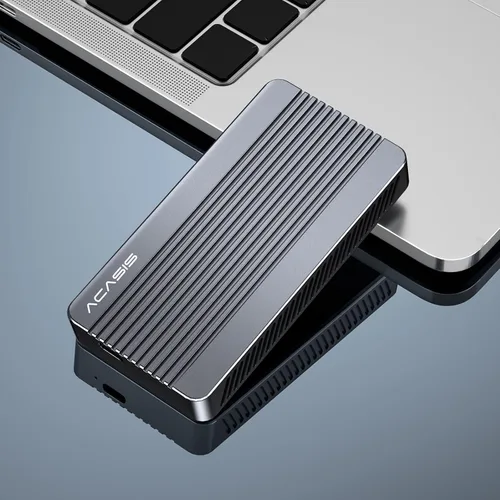 Vista 8 de ACASIS Carcasa SSD M.2 NVMe de 40 Gbps, con ventilador de refrigeración, TBU 405 para M1 M2 Pro/Max, compatible con USB4/USB3.2/3.1/3.0/2.0, soporte