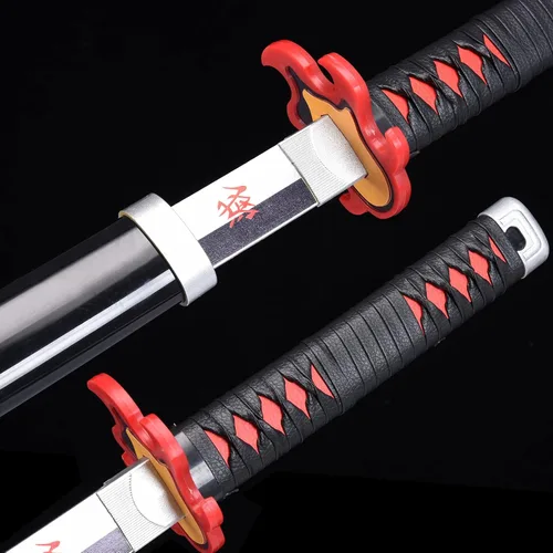 Vista 32 de ziqing Espada para cosplay de Demon Slayer hecha a mano, Katana de 31 pulgadas con múltiples estilos para elegir