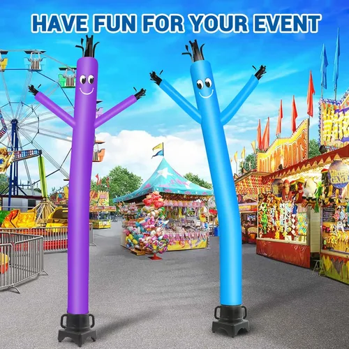 Vista 5 de MOUNTO 20ft 18inch Fly Puppet Dancer Tube Man Fly Guy Puppet Dancer (azul)