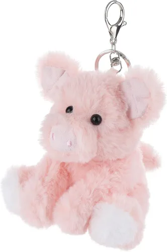 Vista 2 de Apricot Lamb Cute Toys - Llavero suave de peluche de cerdo rosa para bolsa de niños, bolso, mochila y bolso (cerdo rosa)