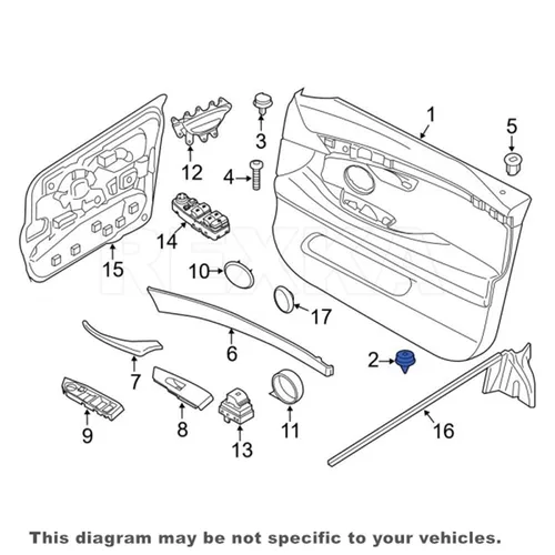 Vista 4 de Rexka 30 clips de panel de moldura de puerta 07-14-7-145-753 para BMW Mini Cooper F34 F36 F07 F10 F11 F18 G30 G31 F06 F12 F13 F01 F02 F04 G11 G12