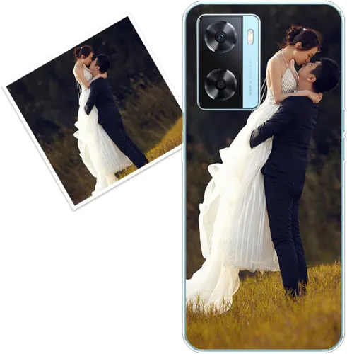 Vista 319 de Funda personalizada compatible con Oppo A1 Pro, fundas de teléfono personalizadas con imagen de foto, imagen de texto, cubierta transparente