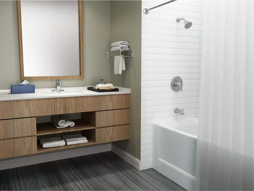 Vista 4 de American Standard 7075055.002 Colony Pro - Grifo de baño con mango único, cromo pulido
