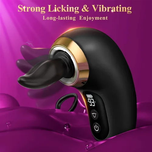 Vista 5 de Juguetes sexuales de rosa para mujer - Vibrador de succión de 5 en 1, juguete sexual de rosa, 3 succiones, 9 lamidos de lengua y vibración, juguetes