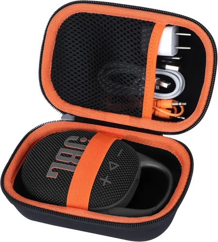 Vista 2 de Funda rígida compatible con altavoz portátil JBL Clip 5 Clip 4 (funda negra)