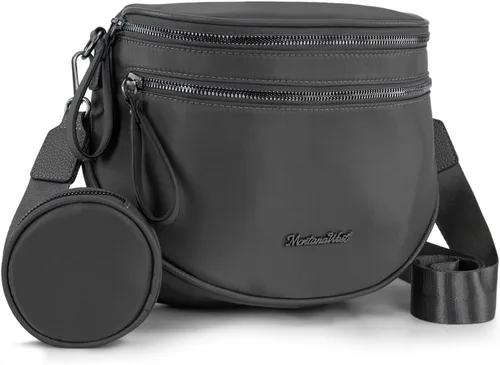 Vista 9 de Montana West Bum Bag - Bolso cruzado de nailon para mamá con monedero