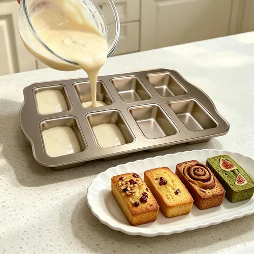 Vista 7 de Mini moldes para hornear – Sartenes antiadherentes para hornear pasteles caseros, molde de acero al carbono para pan de plátano, pastel de carne