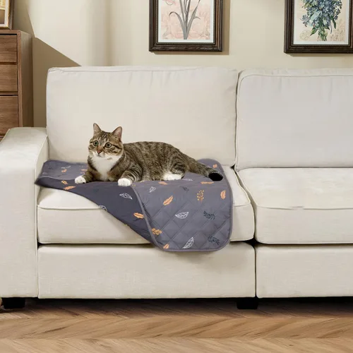 Vista 27 de Funda reversible para cama de perro con forro impermeable, funda deslizable resistente al agua, protector de muebles y manta para mascotas, funda